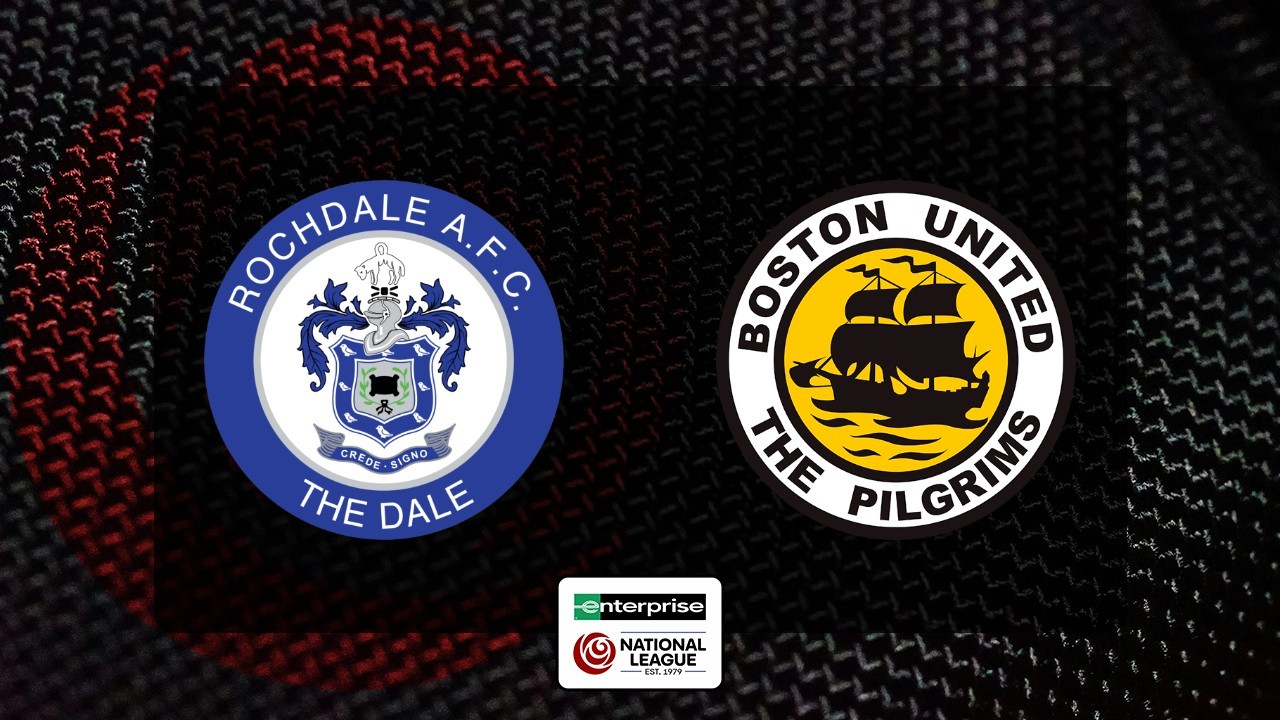 Rochdale vs Boston United poster