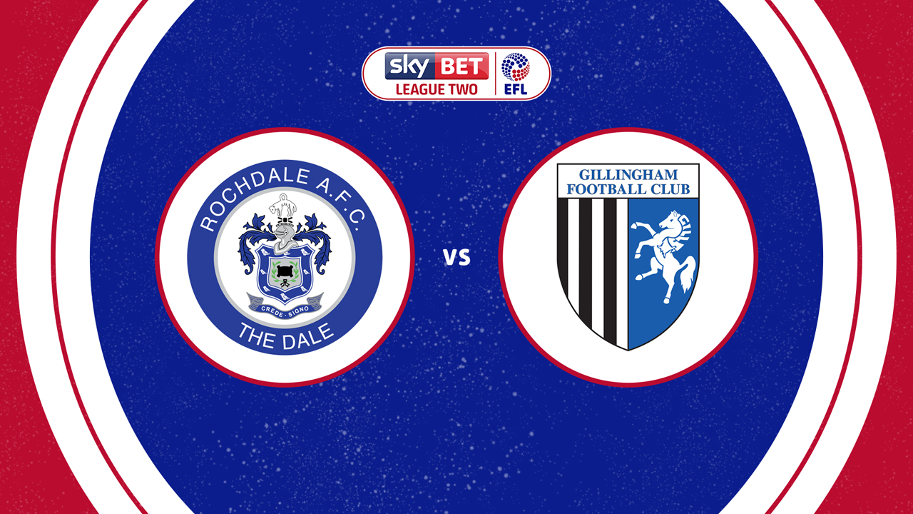 Rochdale vs Gillingham poster