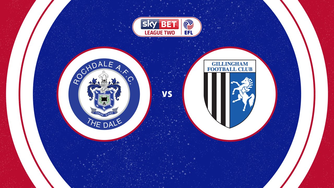Rochdale vs Gillingham poster
