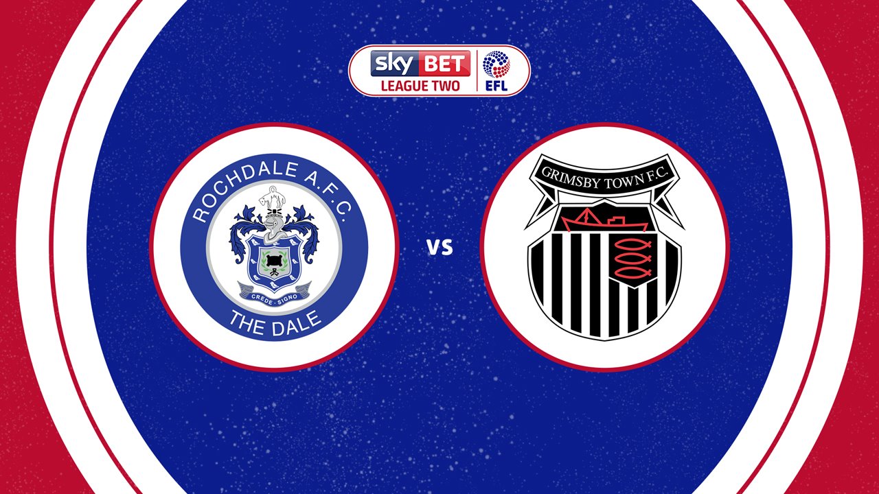 Rochdale vs Grimsby Town poster