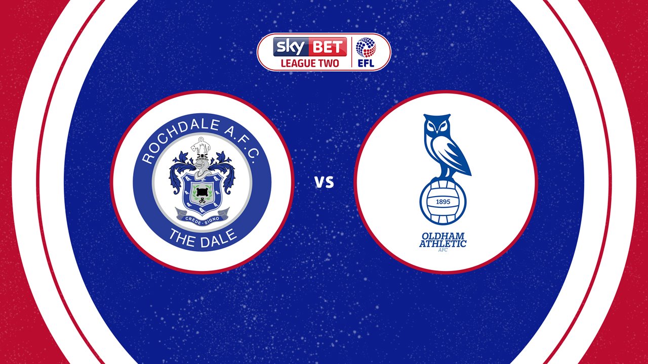 Rochdale vs Oldham Athletic poster