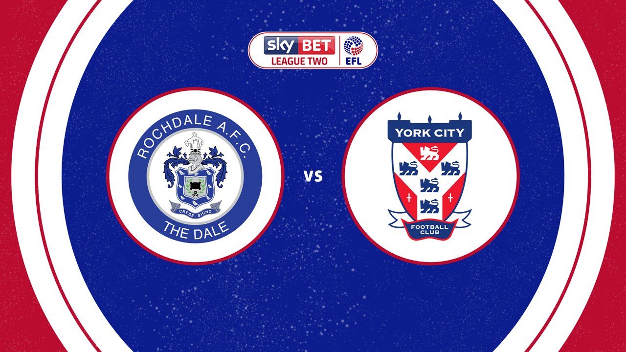 Rochdale vs York City poster