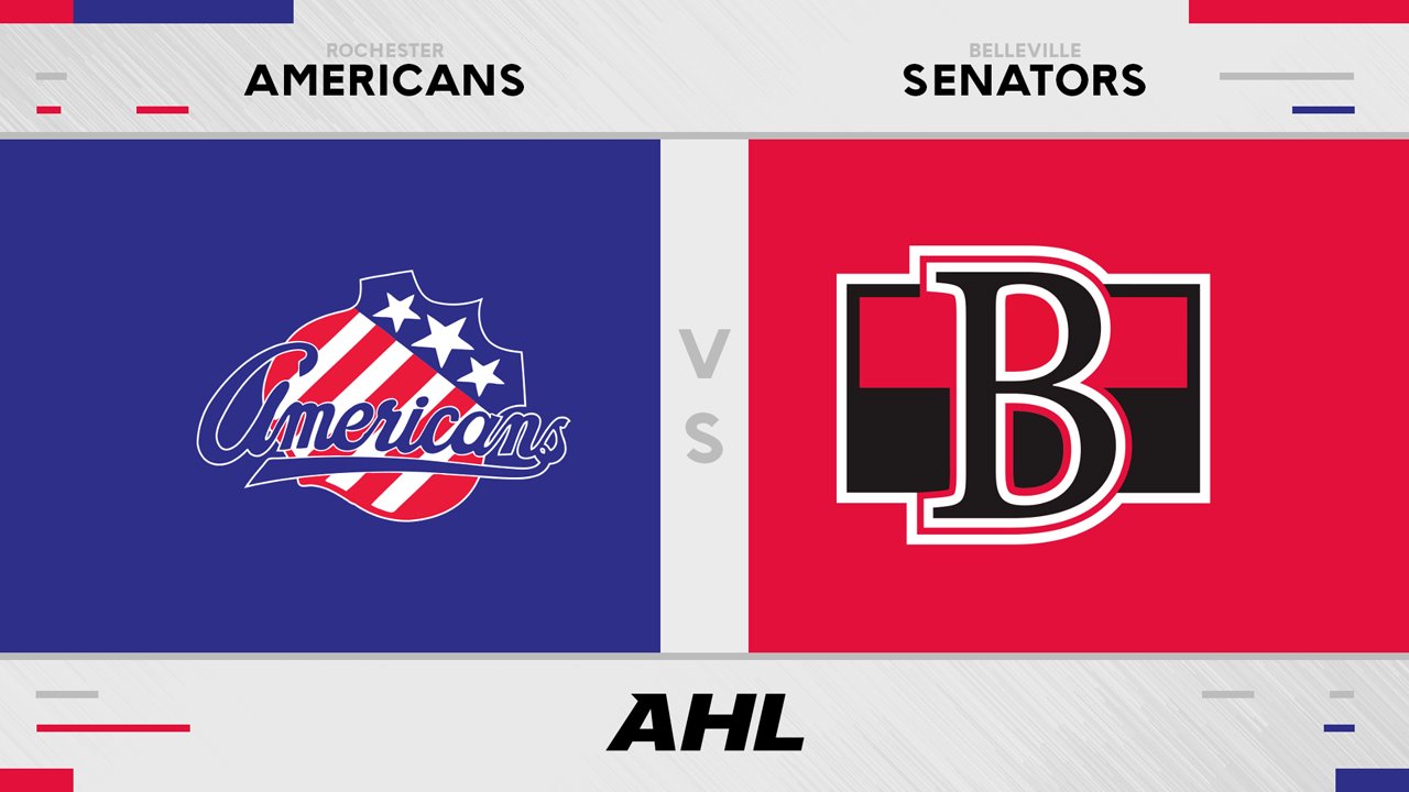 Rochester Americans vs Belleville Senators poster