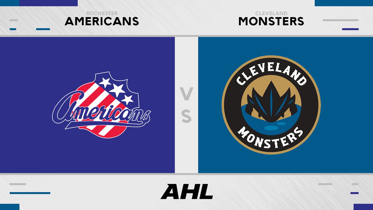 Rochester Americans vs Cleveland Monsters poster