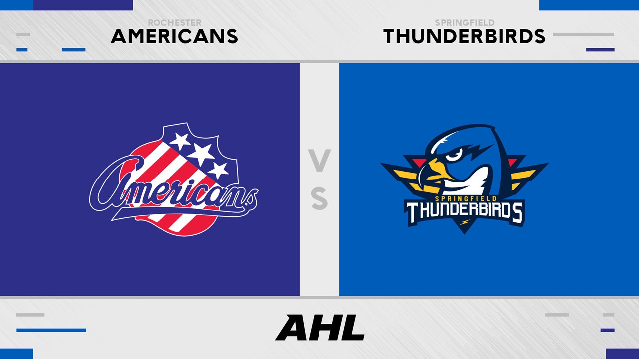 Rochester Americans vs Springfield Thunderbirds poster