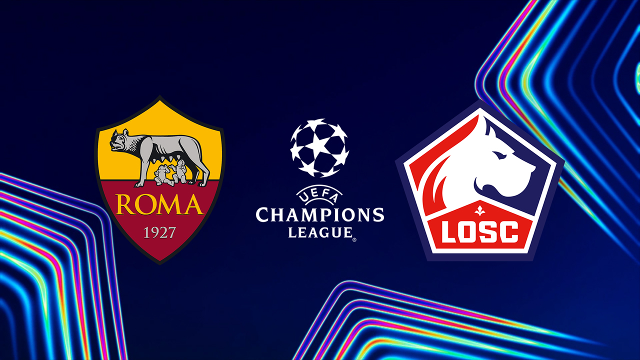 Roma vs Lille poster