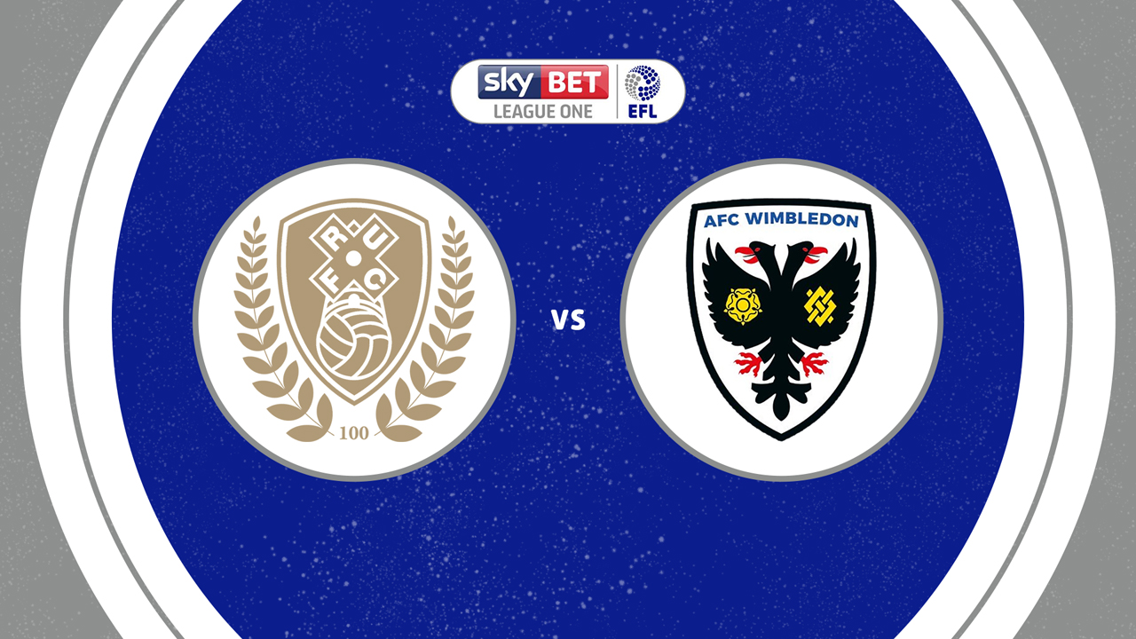 Rotherham United vs AFC Wimbledon poster