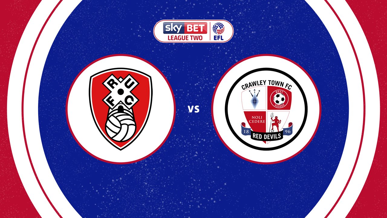 Rotherham United vs Crawley Town poster