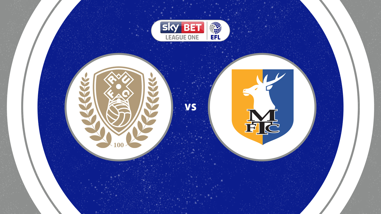 Rotherham United vs Mansfield Town poster