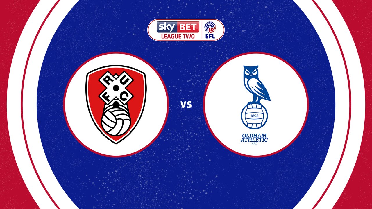 Rotherham United vs Oldham Athletic poster