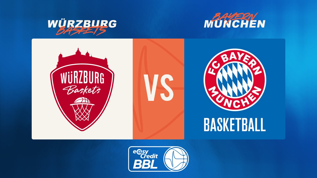 s.Oliver Würzburg vs Bayern München Basketball poster
