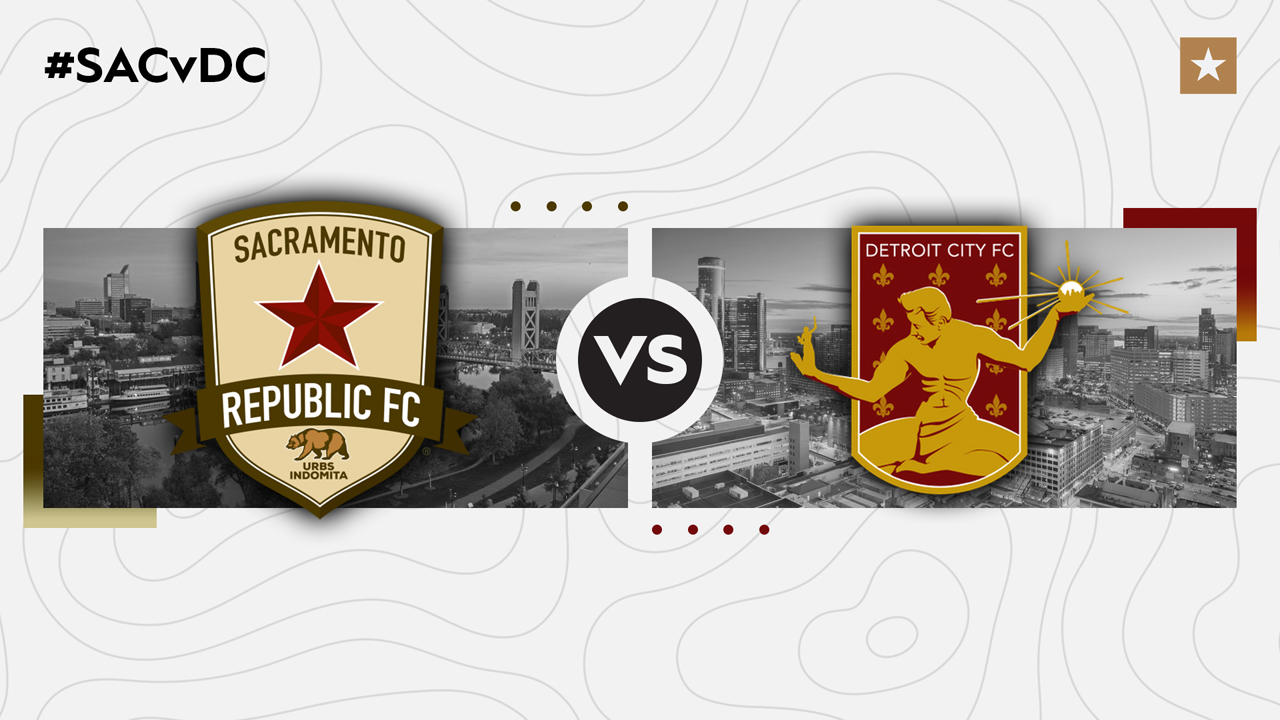 Sacramento Republic vs Detroit City FC poster