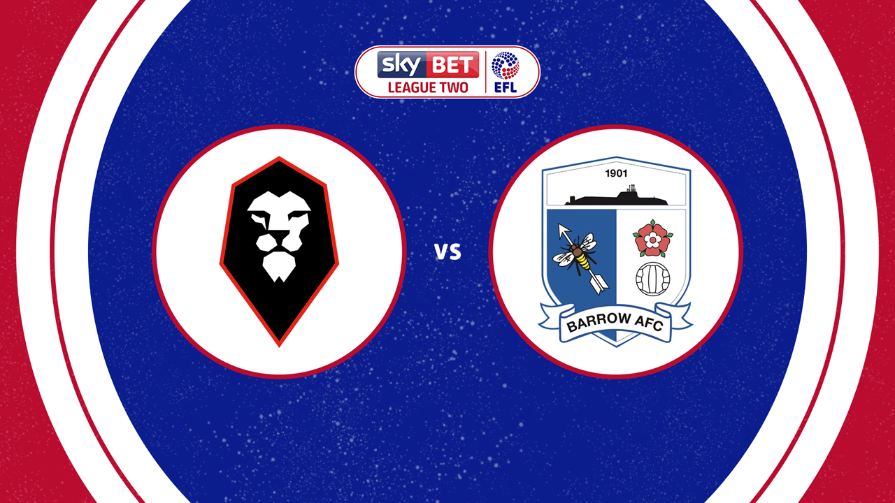 Salford City vs Barrow poster