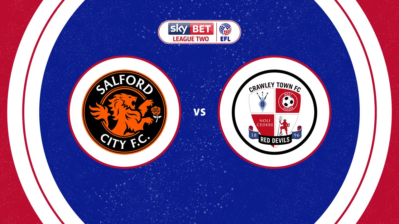 Salford City vs Crawley Town poster