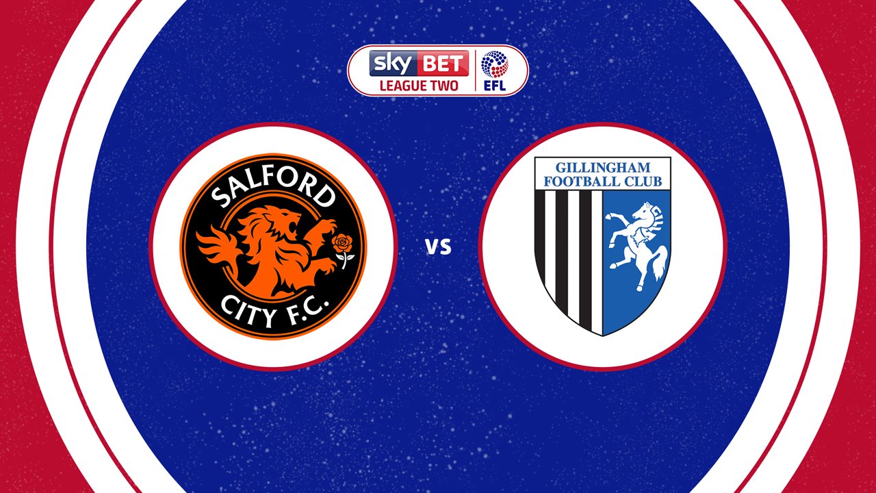 Salford City vs Gillingham poster