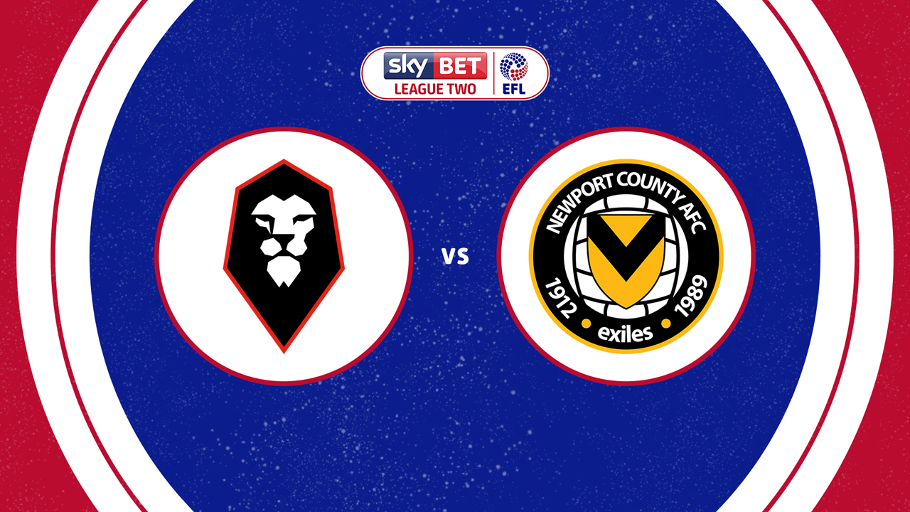 Salford City vs Newport County poster