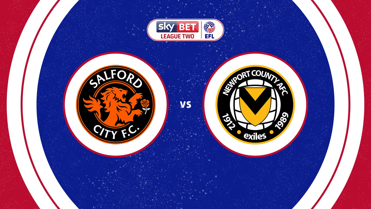 Salford City vs Newport County poster