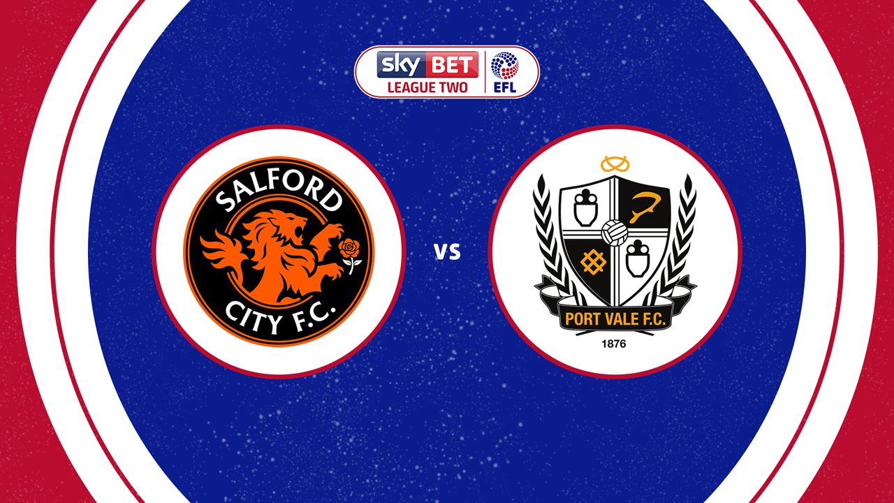 Salford City vs Port Vale poster