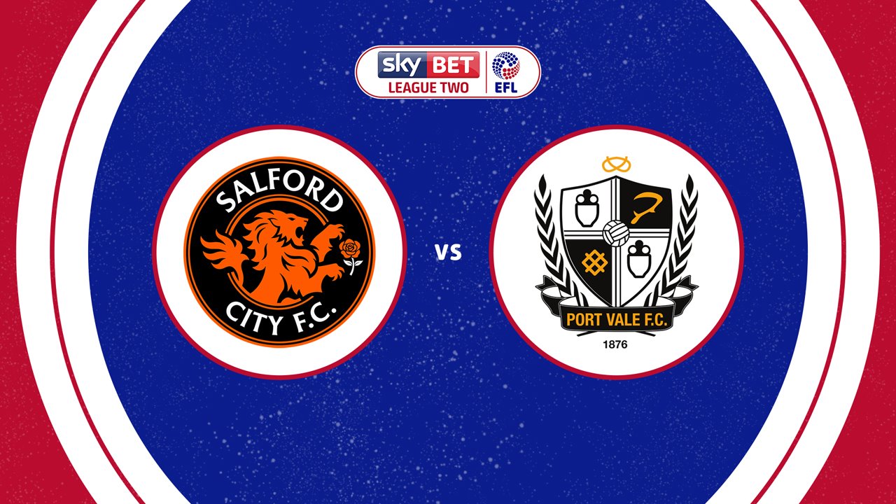 Salford City vs Port Vale poster