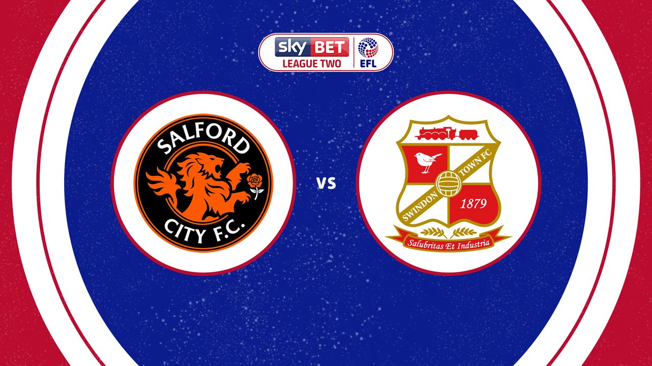 Salford City vs Swindon Town poster
