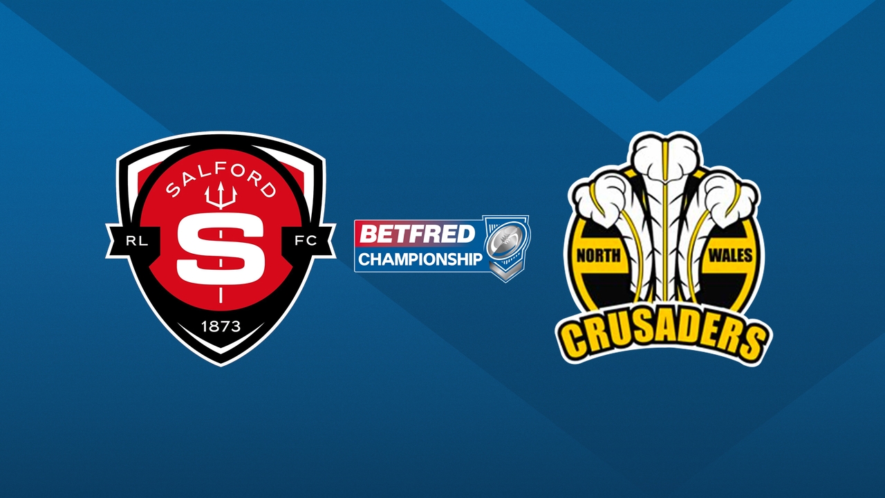 Salford RLFC vs North Wales Crusaders poster