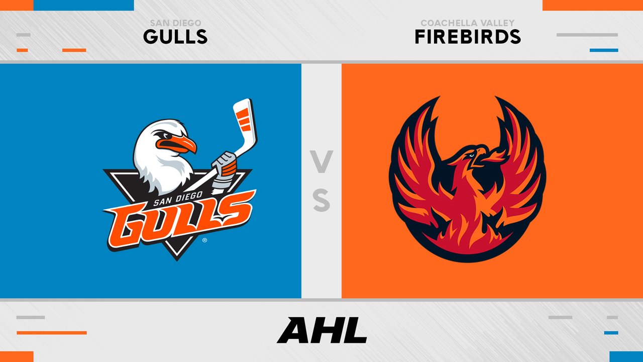 San Diego Gulls vs Coachella Valley Firebirds poster