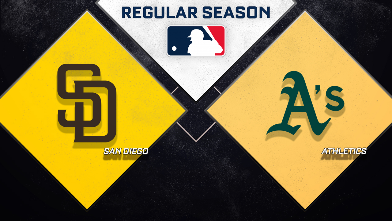 San Diego Padres vs Athletics poster