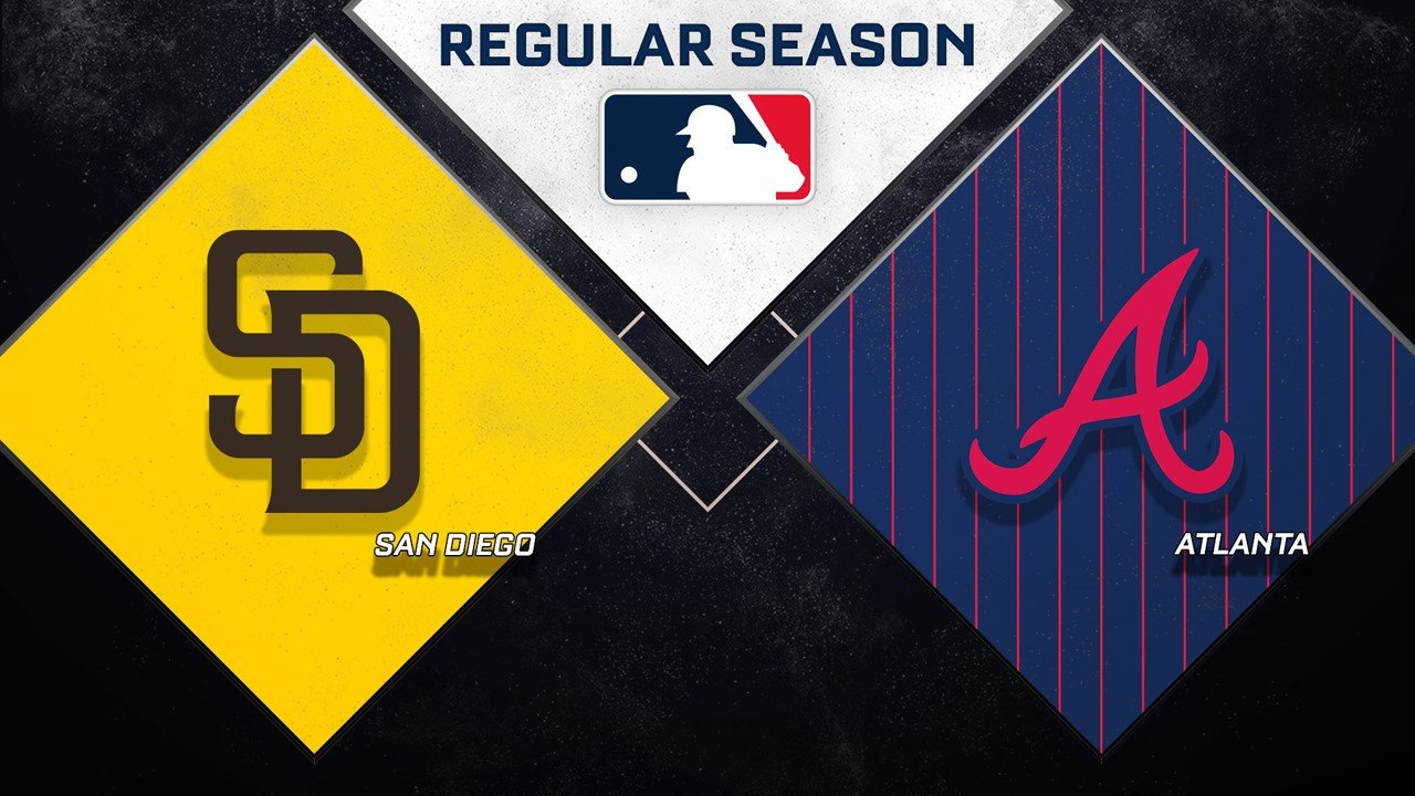 San Diego Padres vs Atlanta Braves poster