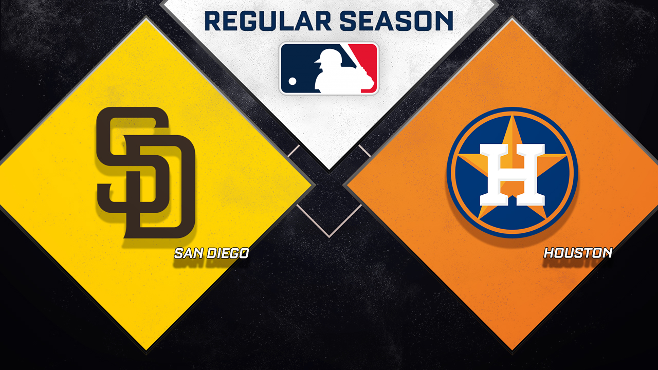 San Diego Padres vs Houston Astros poster