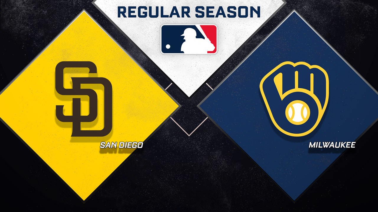 San Diego Padres vs Milwaukee Brewers poster