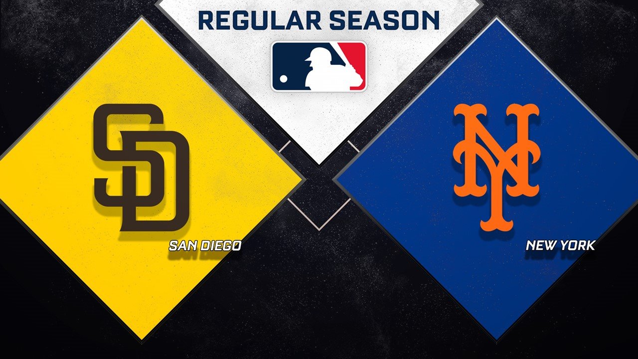 San Diego Padres vs New York Mets poster
