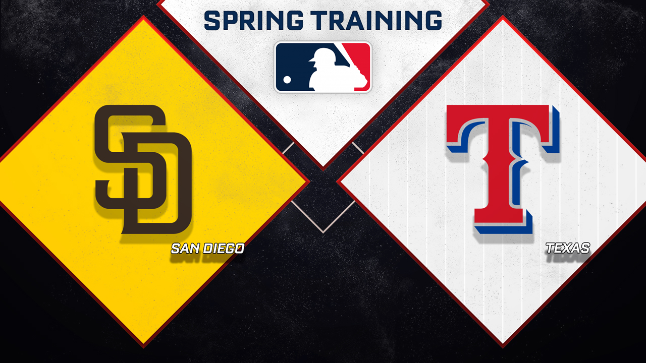 San Diego Padres vs Texas Rangers poster