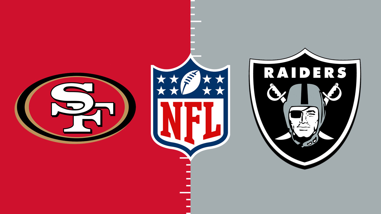 San Francisco 49ers vs Las Vegas Raiders poster