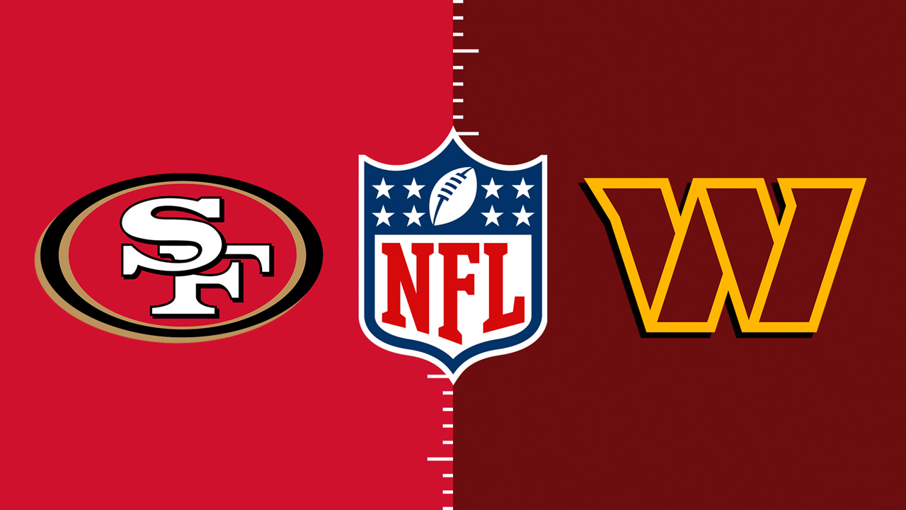San Francisco 49ers vs Washington Commanders poster