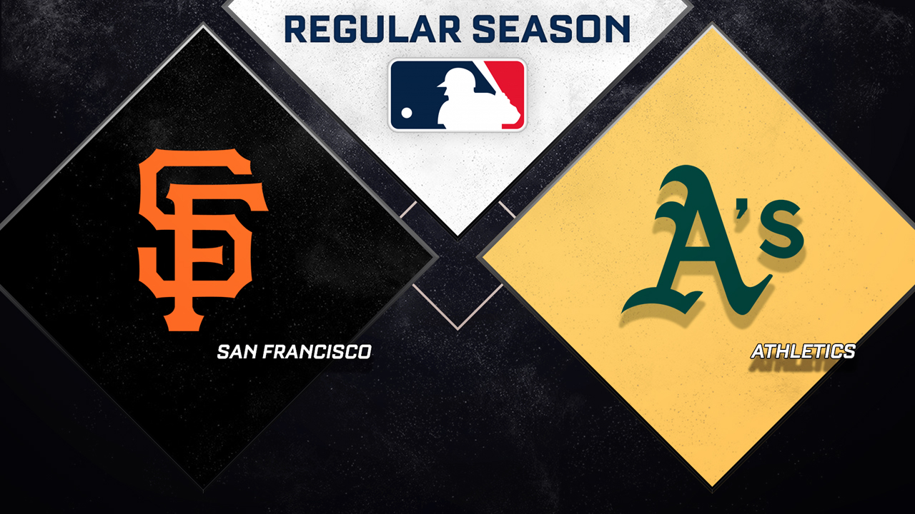 San Francisco Giants vs Athletics poster