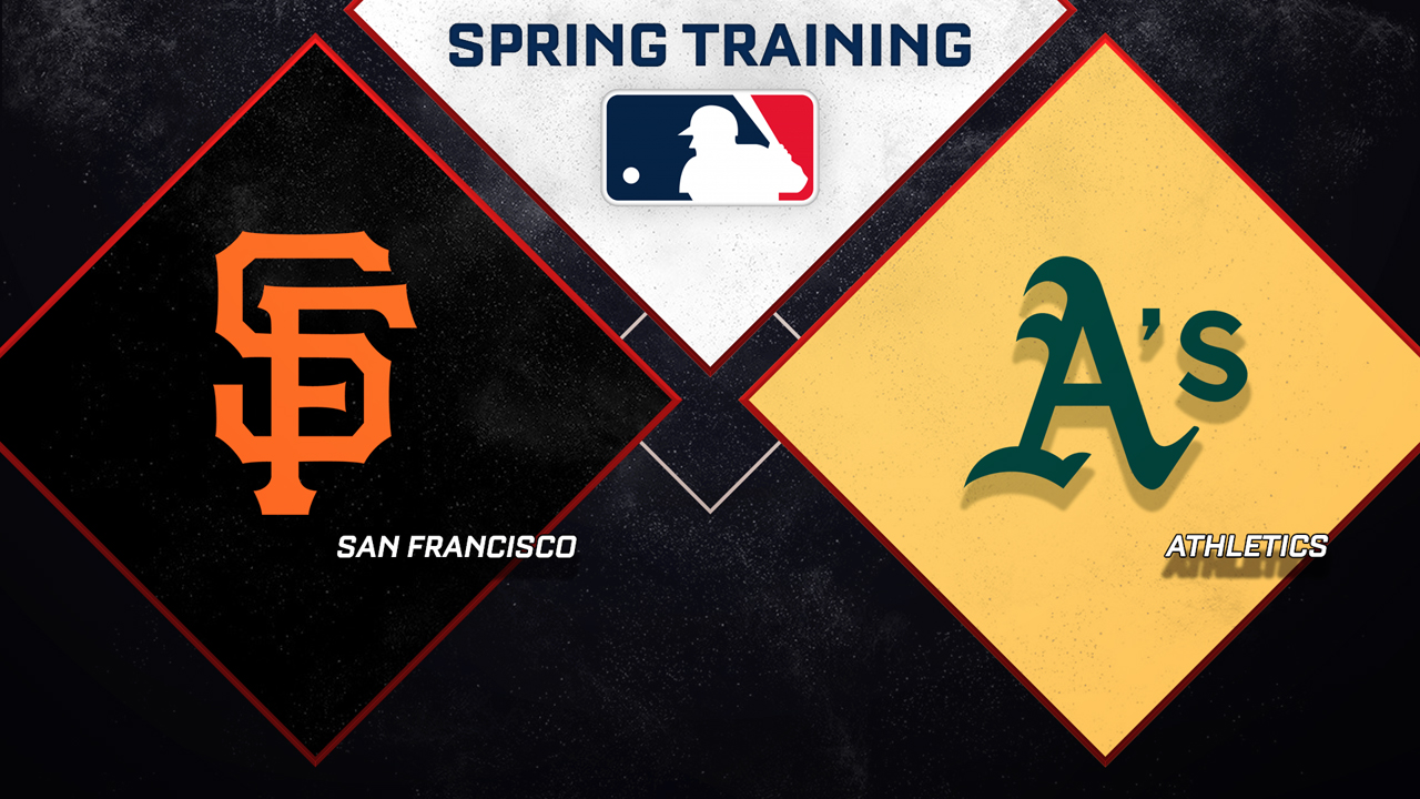 San Francisco Giants vs Athletics poster