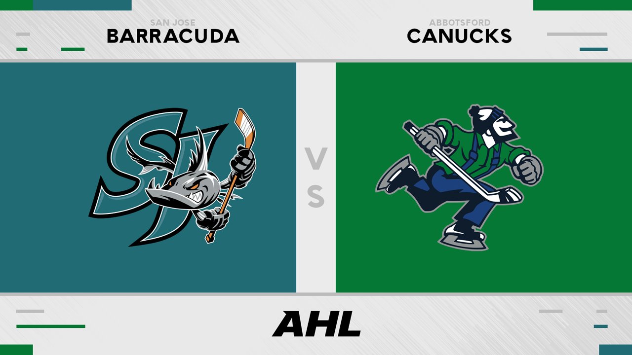 San Jose Barracuda vs Abbotsford Canucks poster