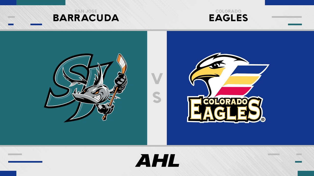 San Jose Barracuda vs Colorado Eagles poster