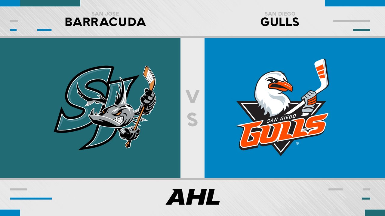 San Jose Barracuda vs San Diego Gulls poster