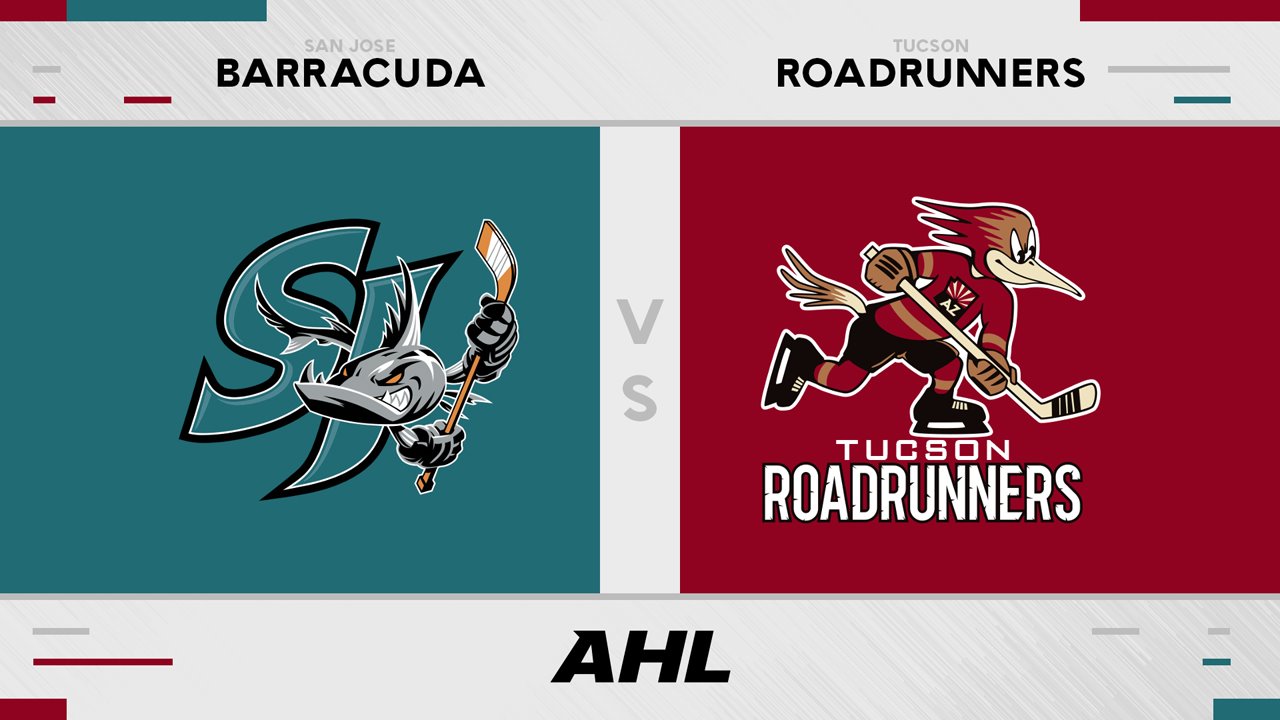 San Jose Barracuda vs Tucson Roadrunners poster