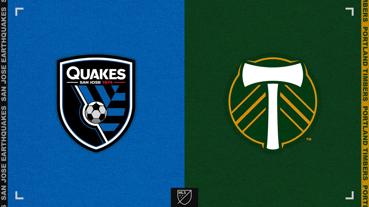 San Jose Earthquakes vs Portland Timbers poster