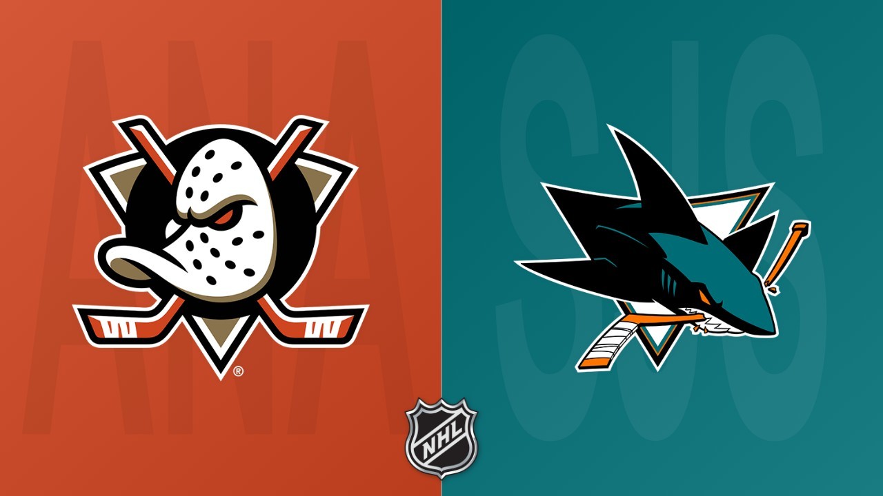 San Jose Sharks vs Anaheim Ducks poster