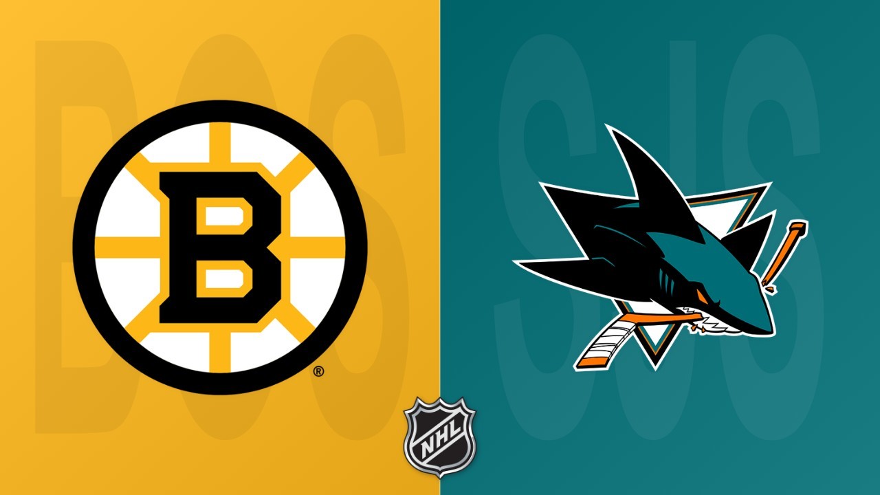 San Jose Sharks vs Boston Bruins poster