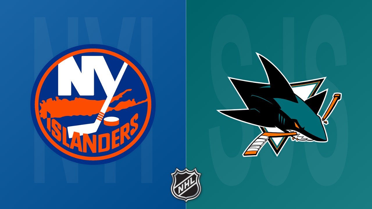 San Jose Sharks vs New York Islanders poster
