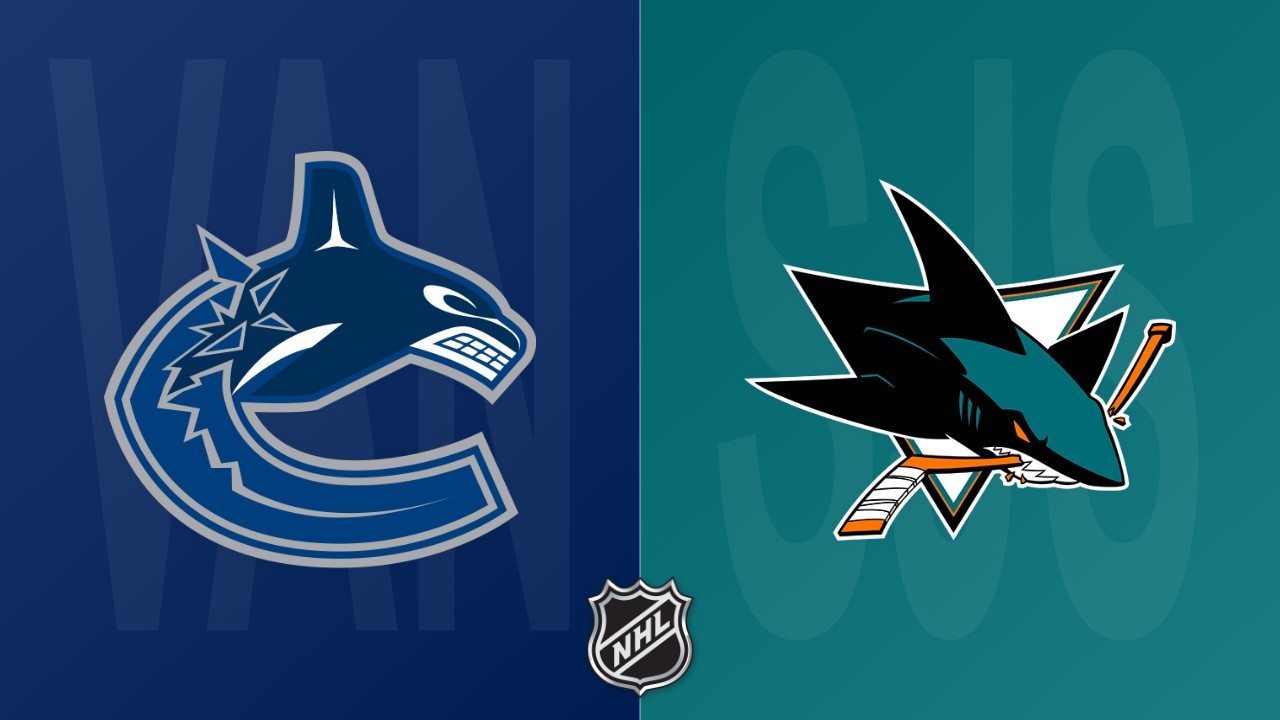 San Jose Sharks vs Vancouver Canucks poster