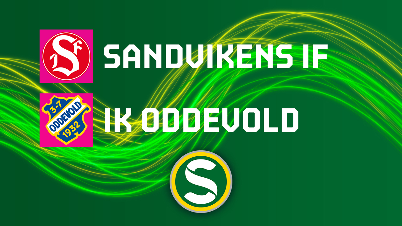 Sandvikens vs Oddevold poster