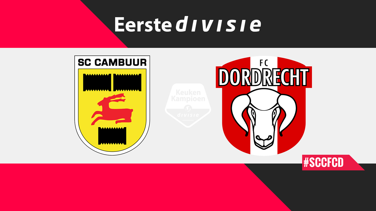 SC Cambuur vs FC Dordrecht poster