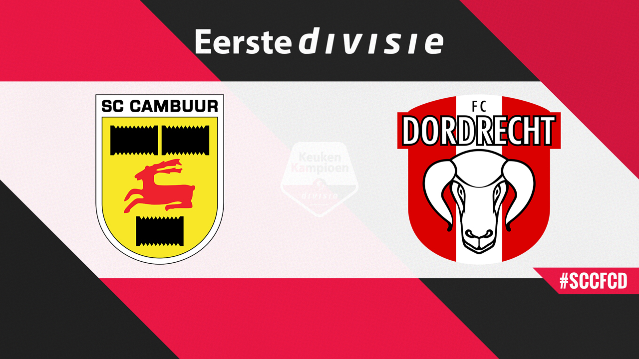 SC Cambuur vs FC Dordrecht poster