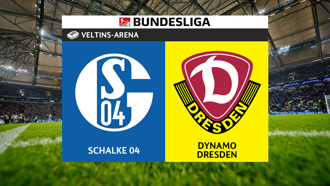 Schalke 04 vs Dynamo Dresden poster
