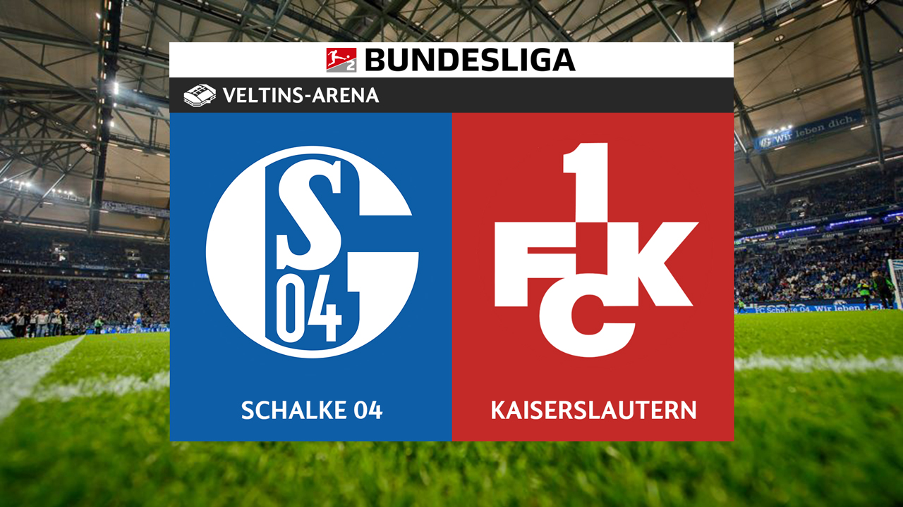 Schalke 04 vs Kaiserslautern poster